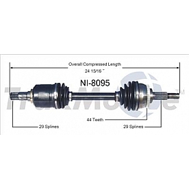 TrakMotive CV Axle Shaft - NI-8095
