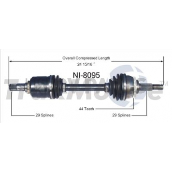 TrakMotive CV Axle Shaft - NI-8095