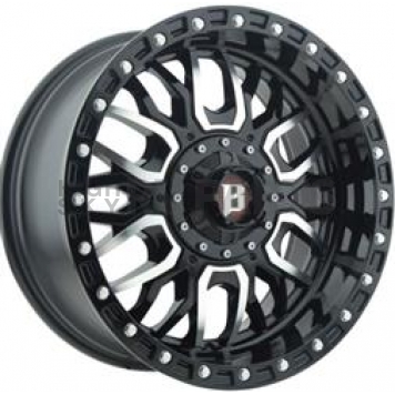 Ballistic Wheels 969 Tomahawk - 20 x 10 Black With Natural Accents - 969200050-24GBM