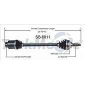 TrakMotive CV Axle Shaft - SB-8011