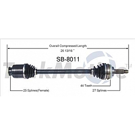 TrakMotive CV Axle Shaft - SB-8011