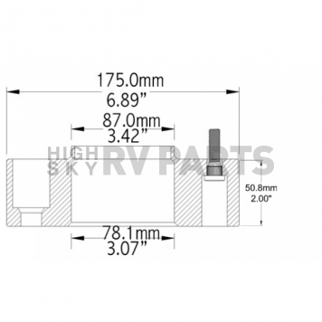Coyote Wheel Accessories Wheel Adapter - 6550-6135H-E-1