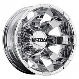 Ultra Wheel Phantom Dually 025 - 17 x 6.5 Silver - 025-7692RC