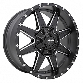 Pro Comp Wheels Quick 8 Series - 20 x 9 Black With Natural Accents - 5148-292650