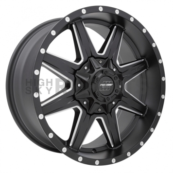 Pro Comp Wheels Quick 8 Series - 20 x 9 Black With Natural Accents - 5148-292650