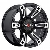 Ultra Wheel Beast 803 - 20 x 9 Black With Natural Accents - 803-2950BM+25