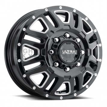 Ultra Wheel Hunter Dually 003 - 17 x 6.5 Black With Natural Accents - 003-7681FBM