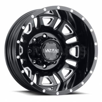 Ultra Wheel Hunter Dually 003 - 17 x 6.5 Black With Natural Accents - 003-7681FBM-1