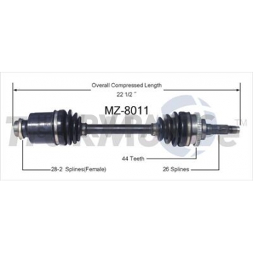 TrakMotive CV Axle Shaft - MZ-8011