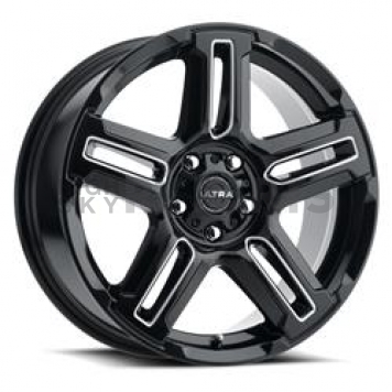 Ultra Wheel 258 Prowler - 18 x 8 Black With Natural Accents - 258-8843BM+30