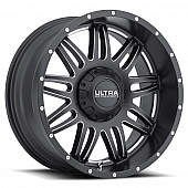 Ultra Wheel Soldier 188 - 18 x 9 Black With Natural Accents - 188-8905BM+12