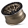 Dirty Life Race Wheels 9303 DT-1 Dual-Tek - 17 x 9 Gold With Simulated Beadlock Ring - 9303-7973MGD12
