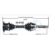 TrakMotive CV Axle Shaft - NI-8185