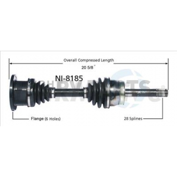 TrakMotive CV Axle Shaft - NI-8185