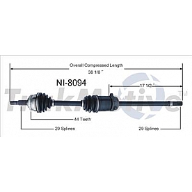 TrakMotive CV Axle Shaft - NI-8094