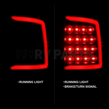 ANZO USA Tail Light Assembly - LED Set Of 2 - 311319-1