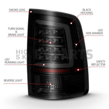 ANZO USA Tail Light Assembly - LED Set Of 2 - 311319-3