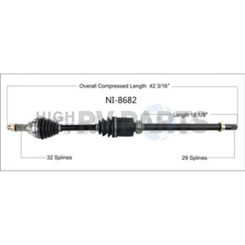 TrakMotive CV Axle Shaft - NI-8682