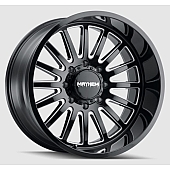Mayhem Wheels Utopia 8114 - 20 x 9 Black With Natural Accents - 8114-2970BM