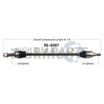 TrakMotive CV Axle Shaft - NI-8387