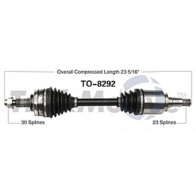 TrakMotive CV Axle Shaft - TO-8292
