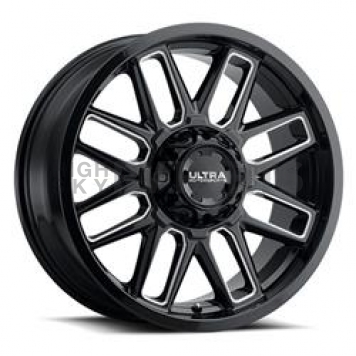 Ultra Wheel 231 Butcher - 18 x 9 Black With Natural Accents - 231-8987BM+12