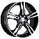 Ultra Wheel Saber 292 - 16 x 7 Black With Diamond Cut Accents - 292-6710B