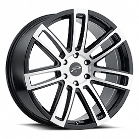 Ultra Wheel Ghost 441 - 20 x 9 Black With Diamond Cut Face - 441-2984U+25