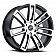 Ultra Wheel Ghost 441 - 20 x 9 Black With Diamond Cut Face - 441-2984U+25