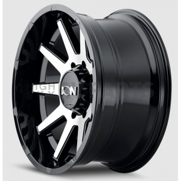 ION Wheels Series 142 - 17 x 9 Black With Natural Face - 143-7973BM-1