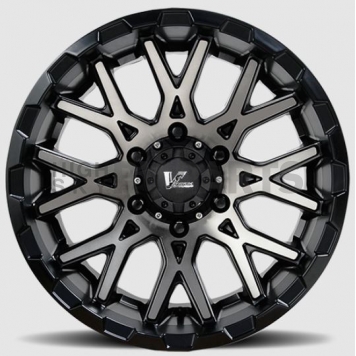 Wheel Replica VR10 Recoil - 17 x 9.5 Satin Black With Dark Tinted Face - VR10-79585B-2