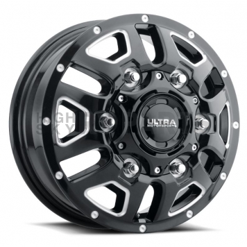 Ultra Wheel Hunter Van Dually 003 - 16 x 6 Black With Natural Accents - 003-6670FBM