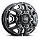 Ultra Wheel Hunter Van Dually 003 - 16 x 6 Black With Natural Accents - 003-6670FBM