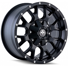 Mayhem Wheels Warrior 8015 - 20 x 10 Black - 8015-2137MB