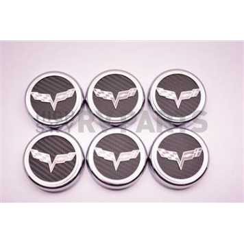American Car Craft Fluid Cap Cover Set 043083BLK