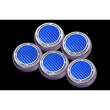 American Car Craft Fluid Cap Cover Set 043084BLU