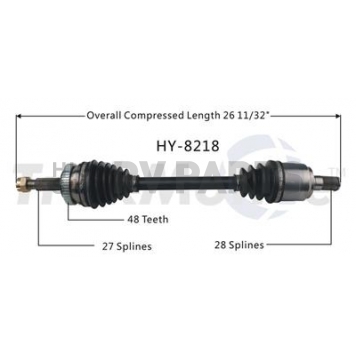TrakMotive CV Axle Shaft - HY-8218