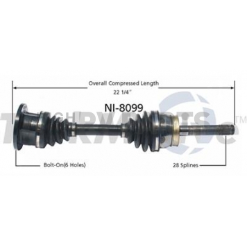 TrakMotive CV Axle Shaft - NI-8099