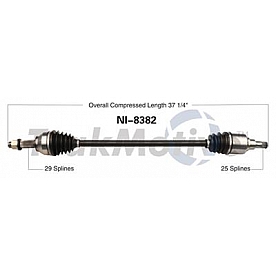 TrakMotive CV Axle Shaft - NI-8382