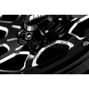 Grid Wheel GD15 - 17 x 9 Black With Natural Accents - GD1517090620M1578-2