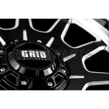 Grid Wheel GD15 - 17 x 9 Black With Natural Accents - GD1517090620M1578-3