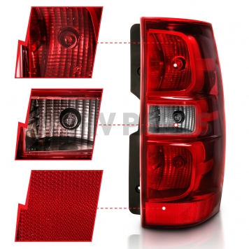 ANZO USA Tail Light Assembly Set Of 2 - 311304-2