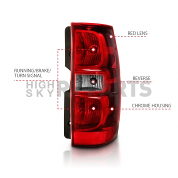 ANZO USA Tail Light Assembly Set Of 2 - 311304-3