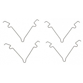 Raybestos Brakes Disc Brake Pad Drag Reduction Clip - H6012