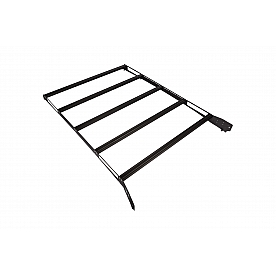 KC Hilites Roof Rack - M-RACKS Aluminum Direct-Fit Black Rectangular With 1 LED Radius Light Bar - 9226