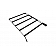 KC Hilites Roof Rack - M-RACKS Aluminum Direct-Fit Black Rectangular With 1 LED Radius Light Bar - 9226