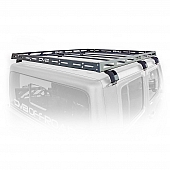 DV8 Offroad Roof Rack - 200 Pound Gutter Rail Mount Steel Rectangular Black - RRJL02