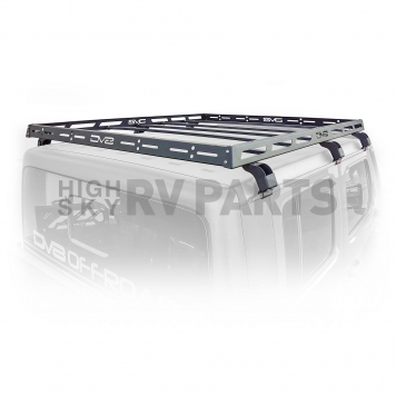 DV8 Offroad Roof Rack - 200 Pound Gutter Rail Mount Steel Rectangular Black - RRJL02