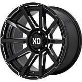 KMC Wheel XD847 Outbreaks 22 x 10 Black With Natural Accents - XD84722080312