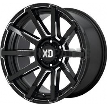 KMC Wheel XD847 Outbreaks 22 x 10 Black With Natural Accents - XD84722080312